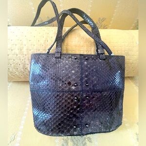 TODS authentic made in Italy with zip closure Crossbody strap with snake skin